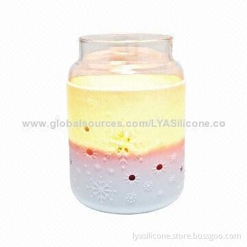 Silicone sleeves for candle, heat resistant